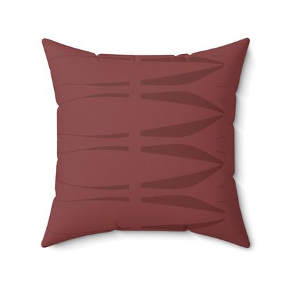 square accent pillow with wine print