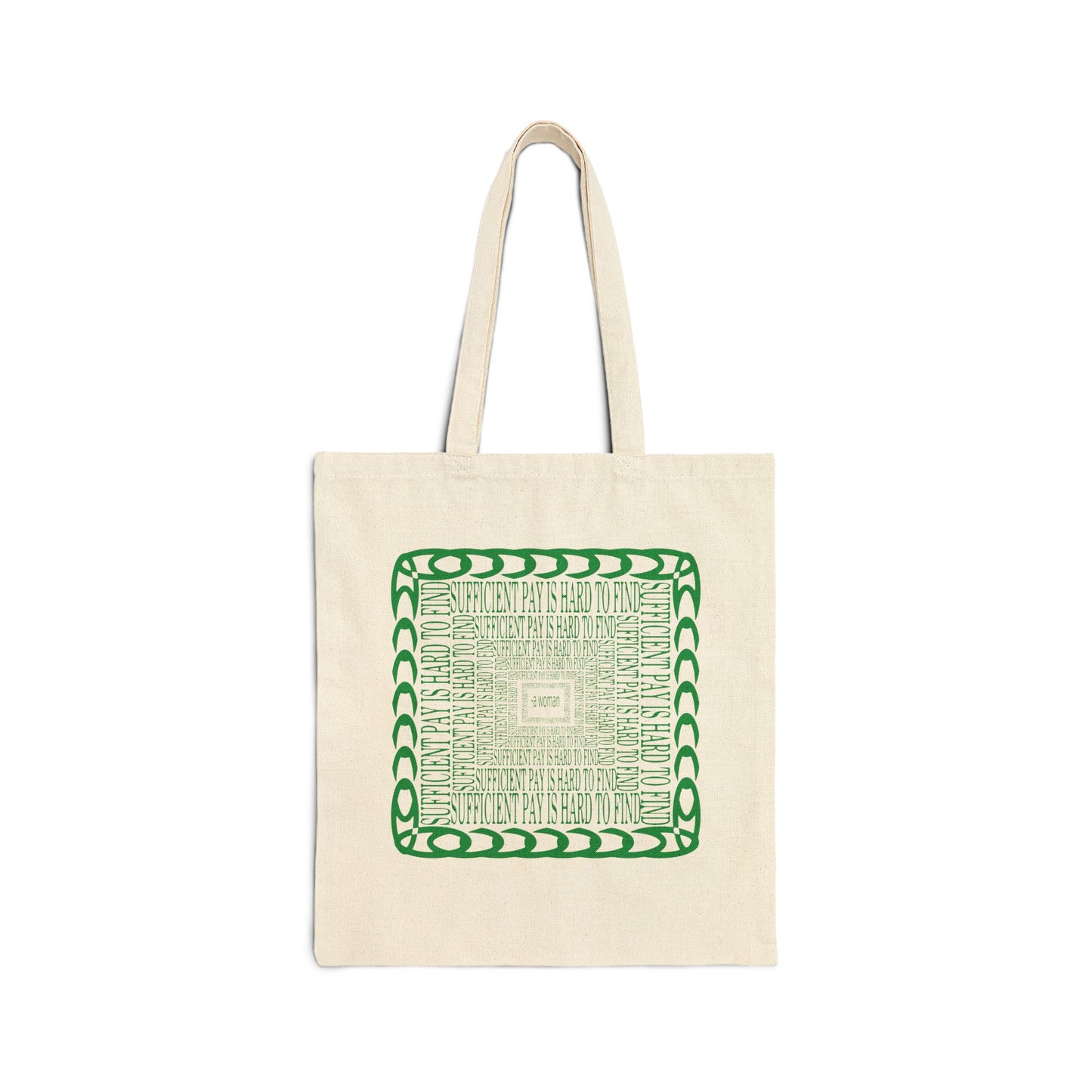 sufficient pay canvas tote bag