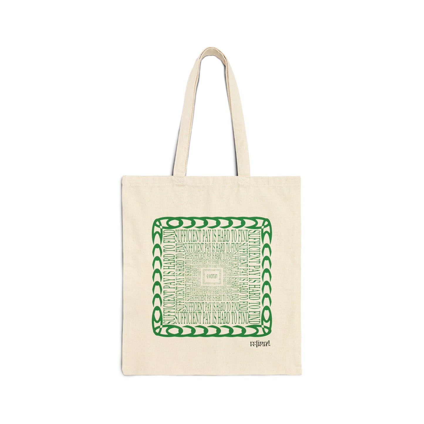 sufficient pay canvas tote bag