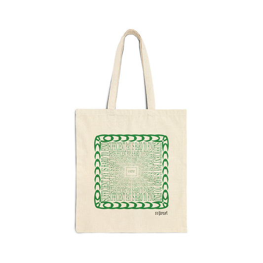 sufficient pay canvas tote bag