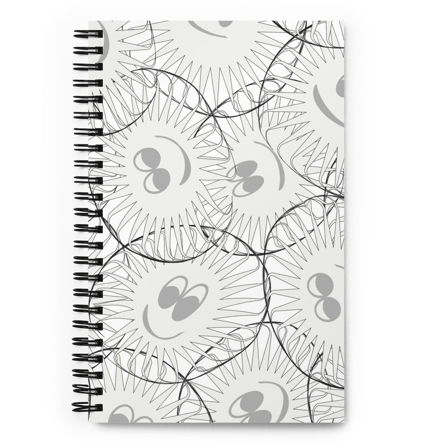 sun smiley spiral notebook